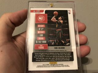 Trae Young Rookie ticket auto 124 silver 2018 - 19 panini contenders optic 2