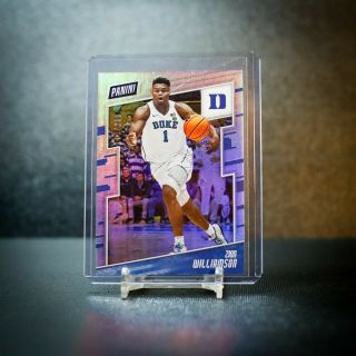 2019 Panini The National Zion Williamson Rc Rookie 112/299 Silver Prizm