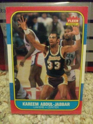 1986/87 Fleer Kareem Abdul Jabber 1 Nm/mt Set Break