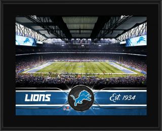 Detroit Lions 10 " X 13 " Sublimated Team Plaque - Fanatics