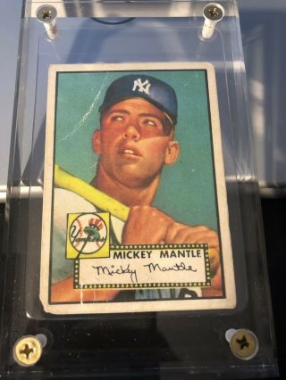 1952 Topps Mickey Mantle Rc 311 Vg/ex Estate Card See Photos Great Item