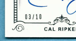 2018 National Treas.  Cal Ripken Jr.  Autograph Retro ON CARD Auto /10 Orioles 3