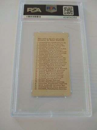 1910 E98 Set Of 30 Al Bridwell Orange PSA DNA Graded EX - MT 6 Baseball Card 4