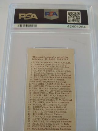 1910 E98 Set Of 30 Al Bridwell Orange PSA DNA Graded EX - MT 6 Baseball Card 5