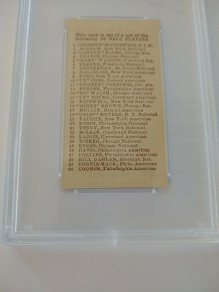 1910 E98 Set Of 30 Al Bridwell Orange PSA DNA Graded EX - MT 6 Baseball Card 6