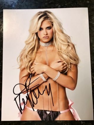 Kelly Kelly Barbie Blank Sexy Autographed 11x14 Photo Hand Signed Wwe Hot Model