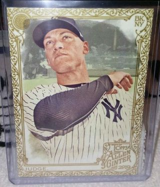 2019 Topps Allen And Ginter Aaron Judge York Yankees 200 Gold Hot Box Sp