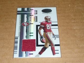2005 Leaf Certified Jerry Rice Mirror Game Worn Jersey 49ers /175 A3770