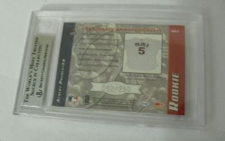 BGS 8.  5 2001 Leaf Limited Albert Pujols Rookie Card with Relic /250 2