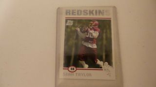 Topps 2004 Football Sean Taylor Rookie Card 347 Washington Redskins