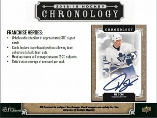 Montreal Canadiens 2018/19 18/19 UD Chronology Master Case Break 16X Boxes 4
