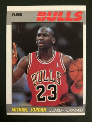 1987 - 88 Fleer 59 Michael Jordan Chicago Bulls 2nd Year Basketball Card