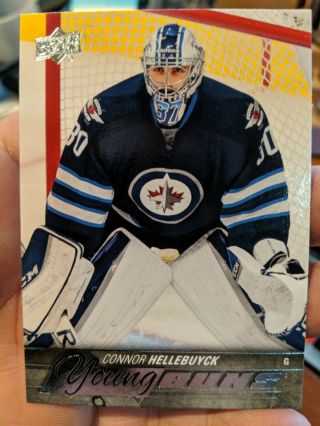 2015 - 16 Upper Deck Series One Young Guns Connor Hellebuyck Jets Rc Rookie 214