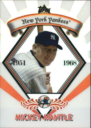 2009 Topps Legends Chrome Wal - Mart Cereal Pr7 Mickey Mantle Ny Yankees Hof