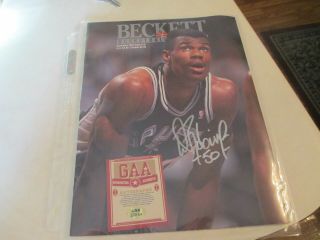 1993 Beckett David Robinson Spurs Signed Autographed Beckett