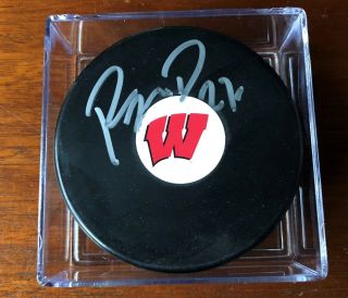 Ryan Mcdonagh University Of Wisconsin Badgers Ncaa Signed Hockey Puck