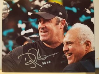 Doug Peterson Signed 8x10 Photo Philadelphia Eagles Superbowl Autographed 2