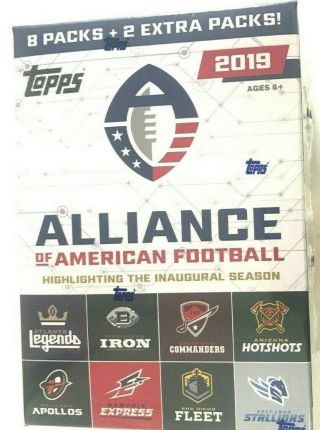 2019 Topps Alliance Of American Football Blaster Box