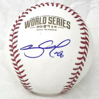 Pablo Sandoval Giants Signed 2014 World Series Game Baseball Jsa