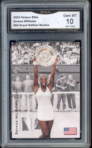 2003 Serena Williams Netpro Elite Rookie Gem 10 S4