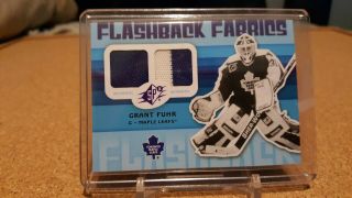 Grant Fuhr 2009 - 10 Upper Deck Spx Flashback Fabrics Jersey Maple Leafs
