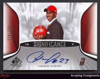 2006 - 07 Sp Game Significance La Lamarcus Aldridge Autograph Auto 054/100