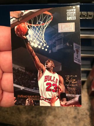 93 - 94 Topps Stadium Club Triple Double Michael Jordan First Day Issue 1