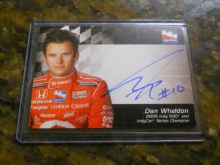 Dan Wheldon Signed 2007 Rittenhouse Indycar Series & Indy 500 Champion Le Auto