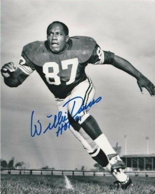 Willie Davis Signed Green Bay Packers 8 X 10 Photo Autographed