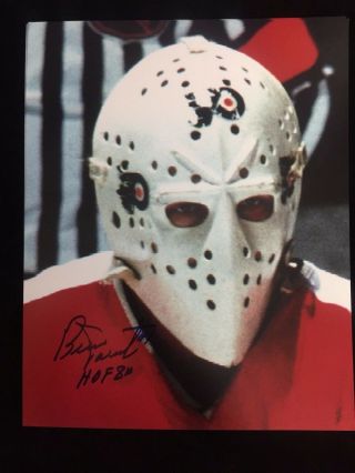 Bernie Parent Autographed Philadelphia Flyers 8x10 Photo W/coa Hof 84 Inscrip 8