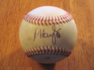 Baltimore Orioles Austin Hays Hand Signed Autographed Game Baseball (proof)