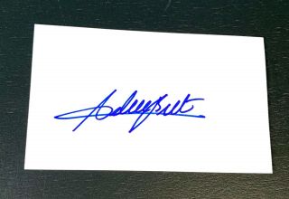Adrian Beltre Signed Autograph 3x5 Index Card Texas Rangers Seattle Mariners