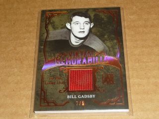 2017/18 Leaf Itg In The Game Vintage Memorabilia Bill Gadsby Jersey 2/9 H4295