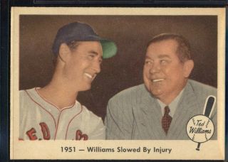 1959 Fleer Ted Williams 42 1951 - Williams Slowed By Injury (ex/mt) 697389