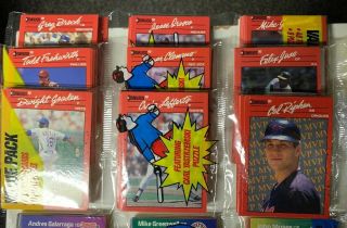 (9) 1989 & 1990 Donruss Baseball Card Rack Packs - Clemens,  Canseco,  Etc Showing 2