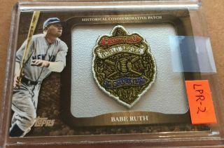2009/09 Topps Historical Commemorative Patch 1927 World Series Babe Ruth Yankees