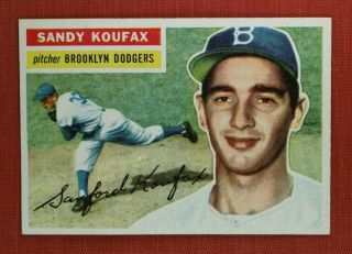 ∎ 1956 Topps Baseball Card Sandy Koufax (wb) 79 Near - Card