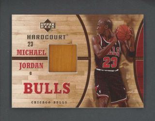2006 - 07 Upper Deck Hardcourt Michael Jordan Chicago Bulls Hof Floor Patch