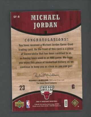 2006 - 07 Upper Deck Hardcourt Michael Jordan Chicago Bulls HOF Floor Patch 2