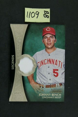 2019 Topps Tier One Johnny Bench Game - Jsy Relic /175 (1109