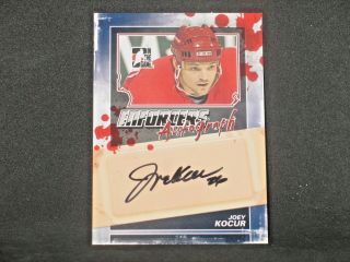 Joey Kocur 2011 - 12 In The Game Enforcers Autograph Detroit Red Wings A - Jk Auto