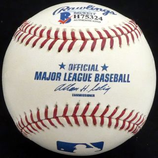 Jason Giambi Autographed Signed MLB Baseball Yankees,  A ' s Beckett H75324 2