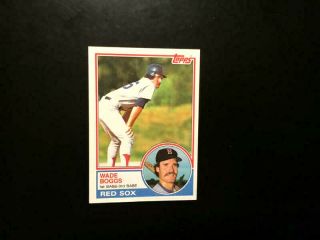 1983 Topps 498 Wade Boggs Red Sox Rookie Hall Of Famer - Nmmt