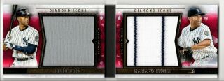 Derek Jeter Mariano Rivera Jersey Patch /5 2019 Topps Diamond Icons Book Red 1/1