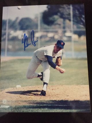 Nolan Ryan Autographed Signed 8x10 Photo As A Ny Met