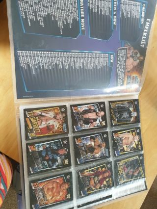 WWE Topps Slam Attax Trading Card Game Then Now Forever Collector Binder & Cards 2