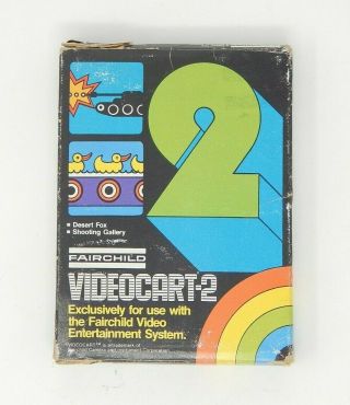 Videocart 2 Fairchild Channel F Vintage Video Game Cart R19889
