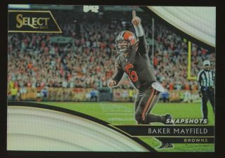2018 Select Silver Prizm Baker Mayfield Cleveland Browns Rc Rookie