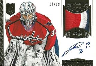2013 - 14 Dominion Gold Rookie Autographed Patch Of Philipp Grubauer 17/99 (13 - 14)