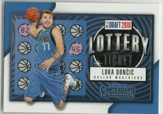 Luka Doncic 2018 - 19 Panini Contenders Lottery Ticket Rookie Insert
